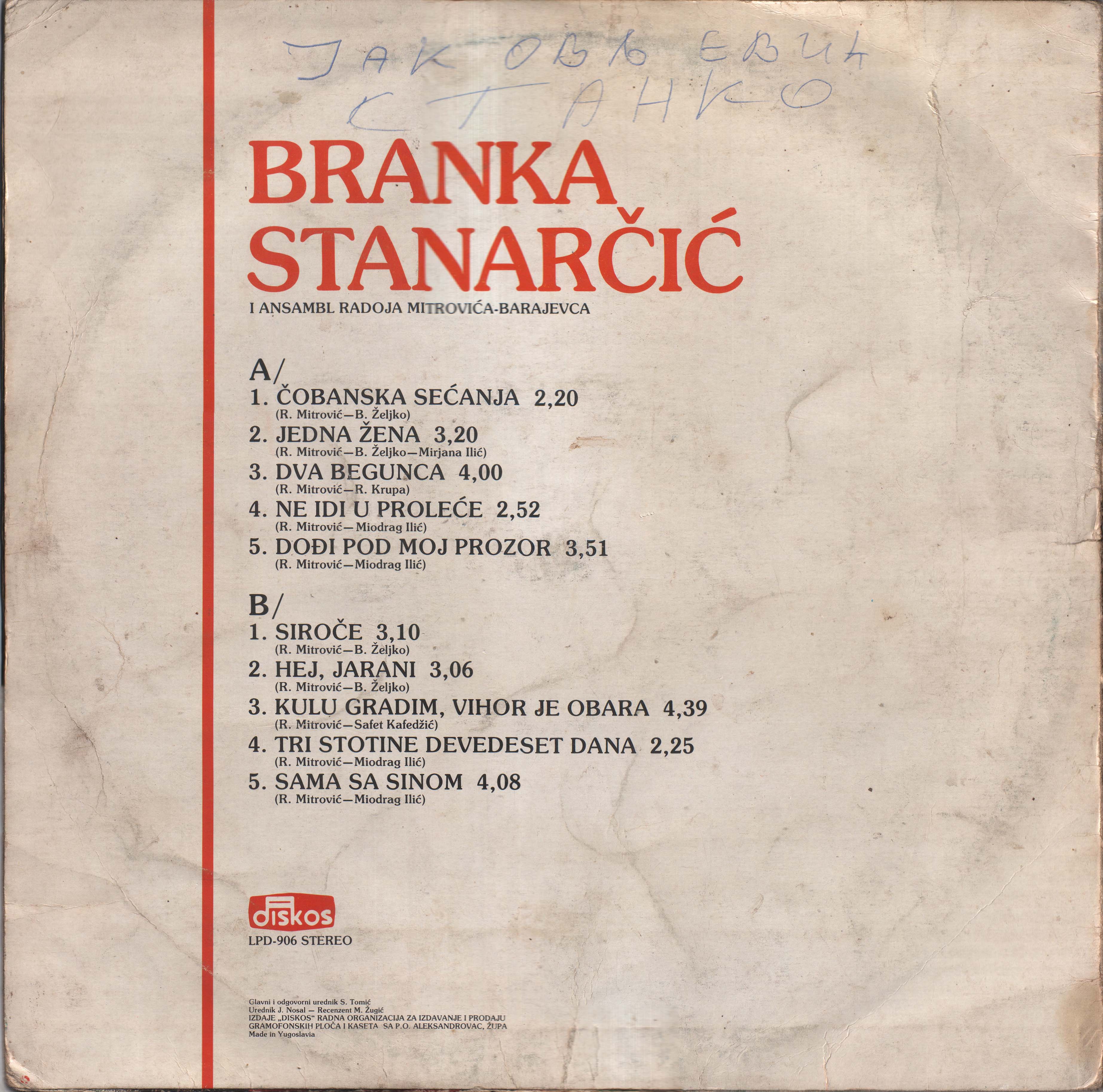 Branka Stanarcic 1981 Z