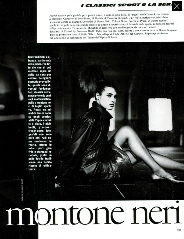 Demarchelier Vogue Italia November 1985 02