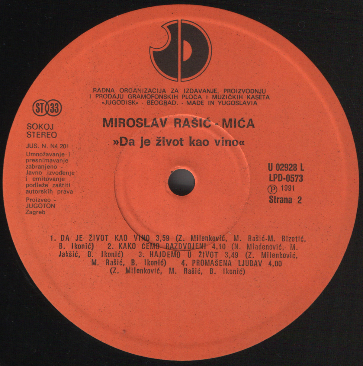Mica Rasic 1991 B